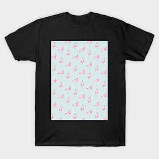 Flamingo, Flamingos pattern, Print, Tropical, Bird, Pattern, Funny art, Modern art, Wall art, Print, Minimalistic, Modern T-Shirt